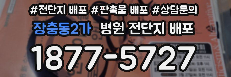 장충동2가 병원 전단지 배포