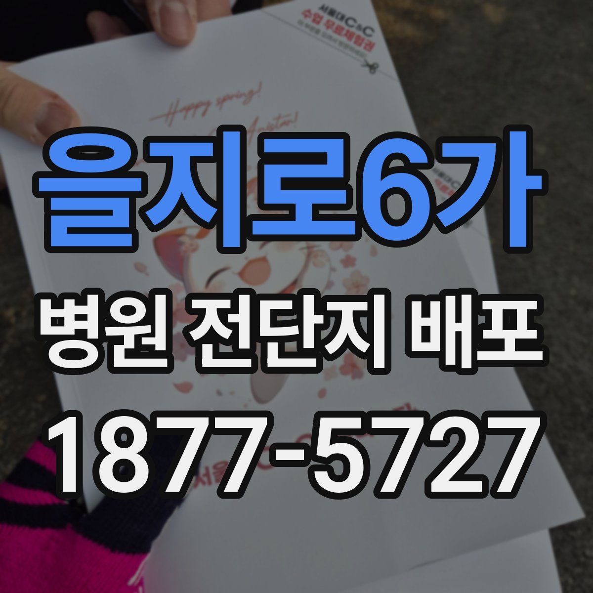 을지로6가 병원 전단지 배포