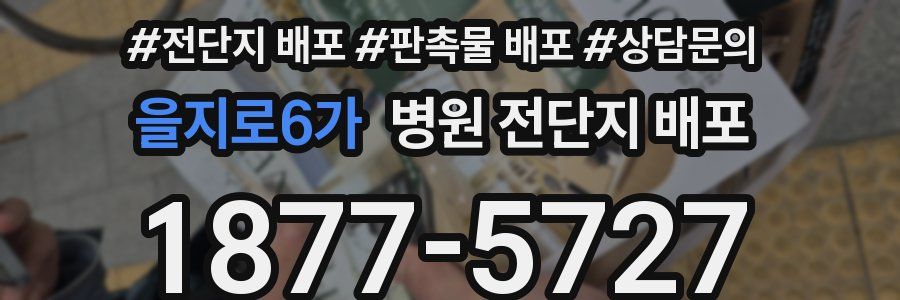 을지로6가 병원 전단지 배포