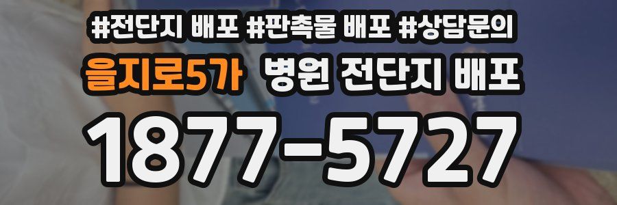 을지로5가 병원 전단지 배포
