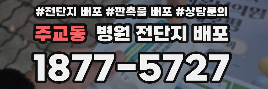 주교동 병원 전단지 배포