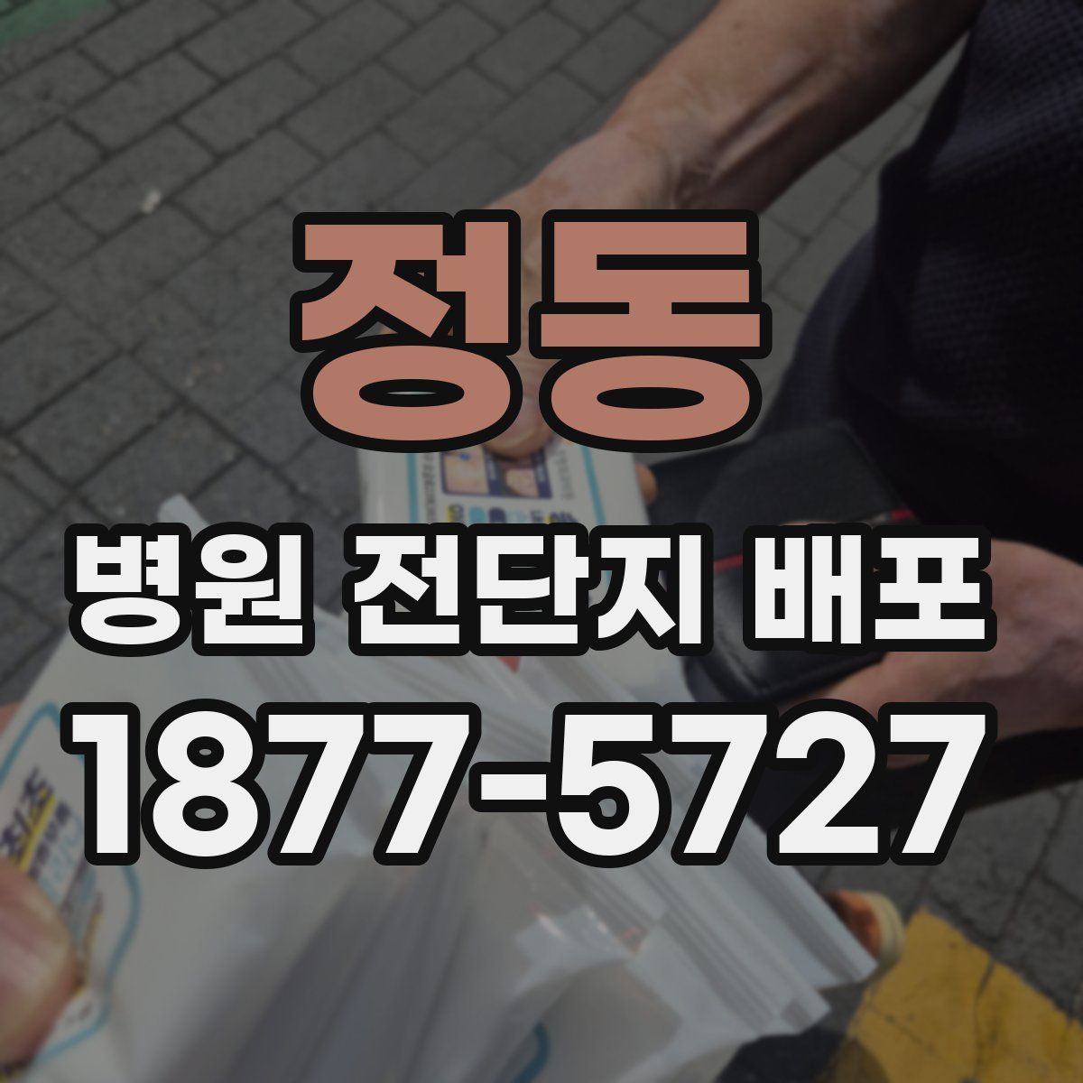 정동 병원 전단지 배포