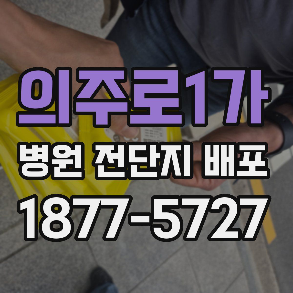 의주로1가 병원 전단지 배포