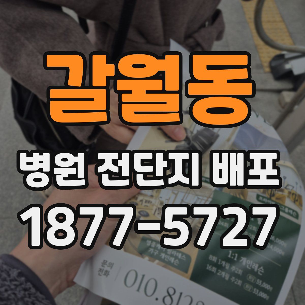 갈월동 병원 전단지 배포