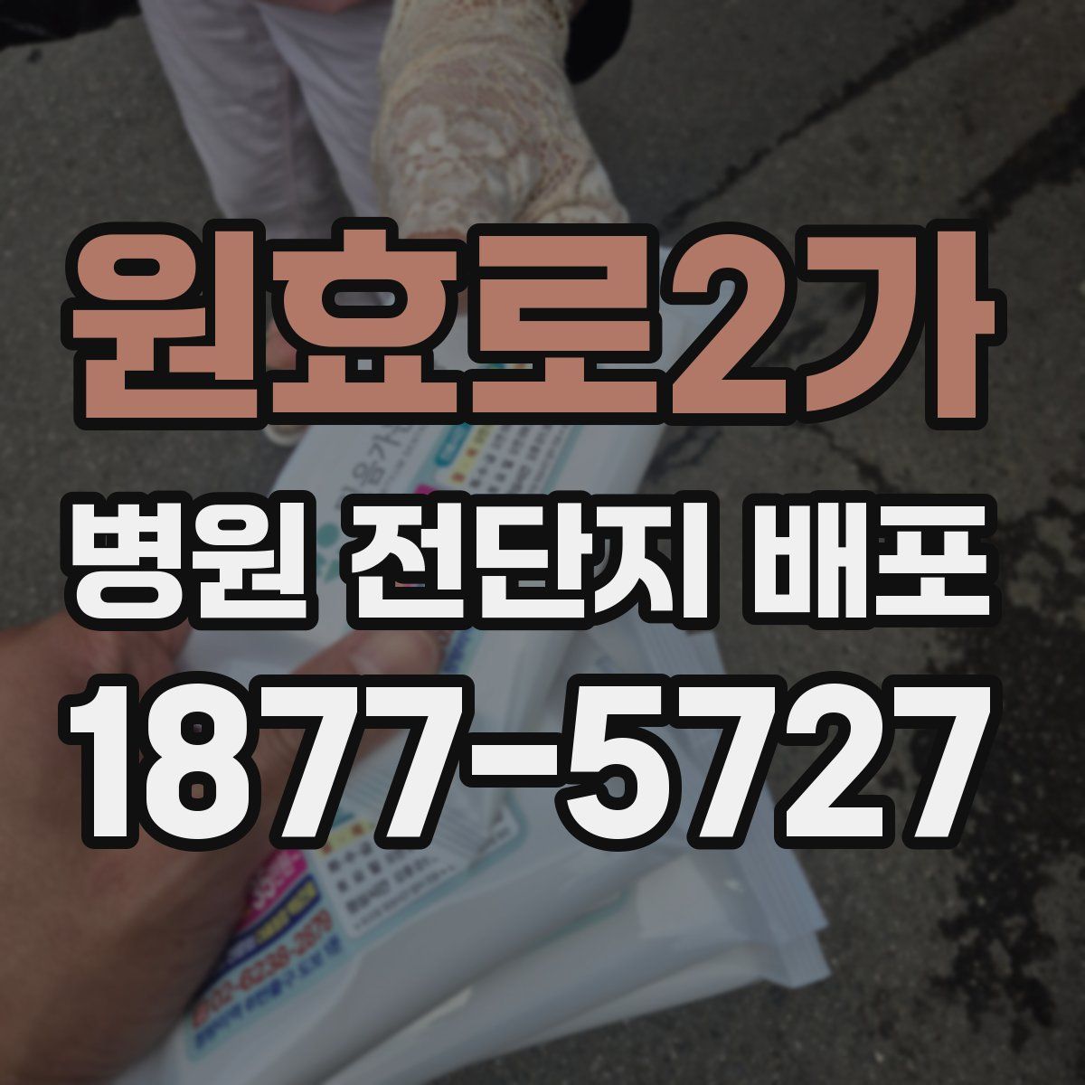 원효로2가 병원 전단지 배포
