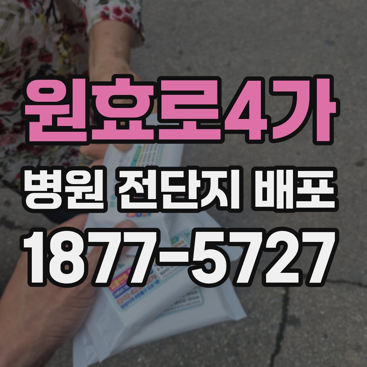 원효로4가 병원 전단지 배포