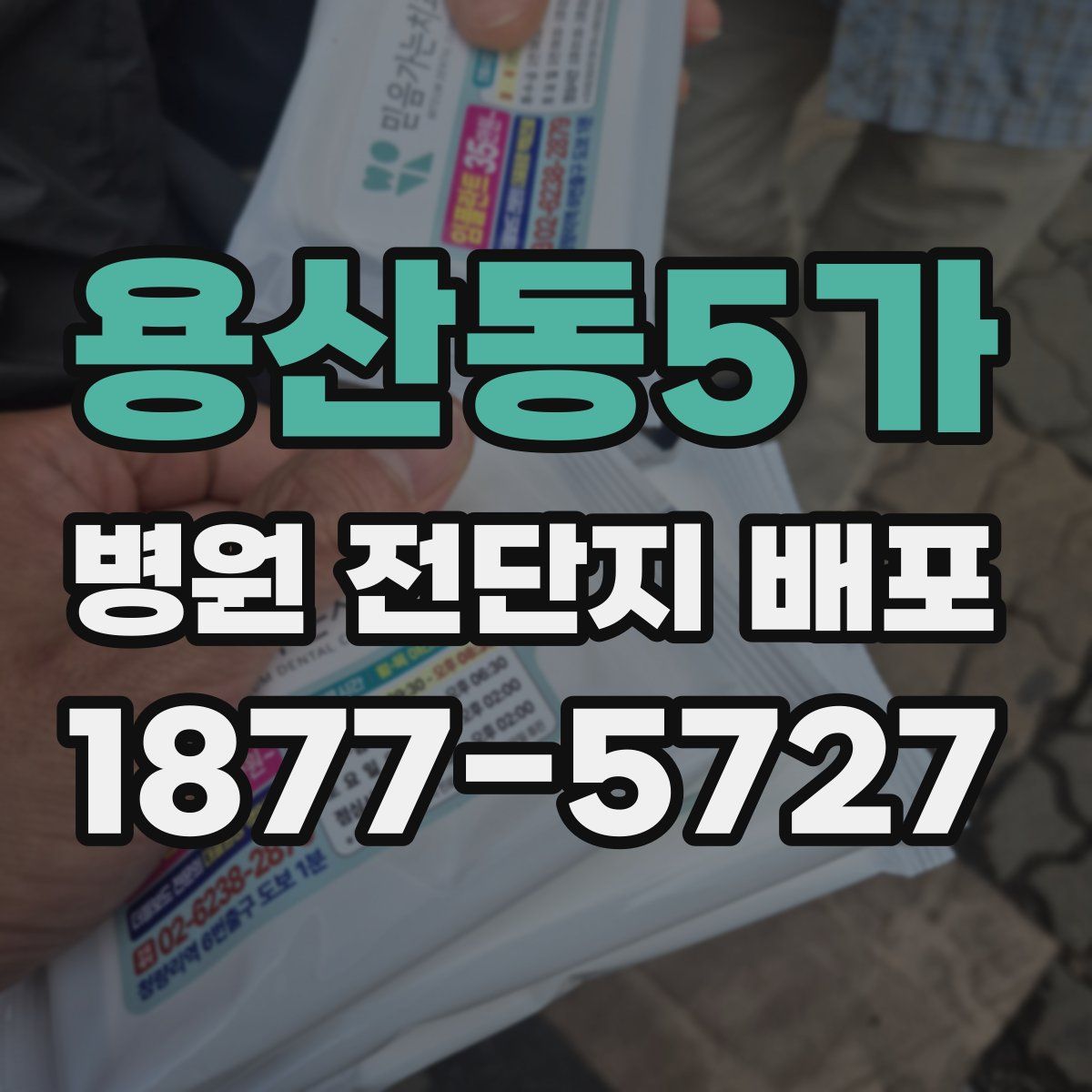 용산동5가 병원 전단지 배포