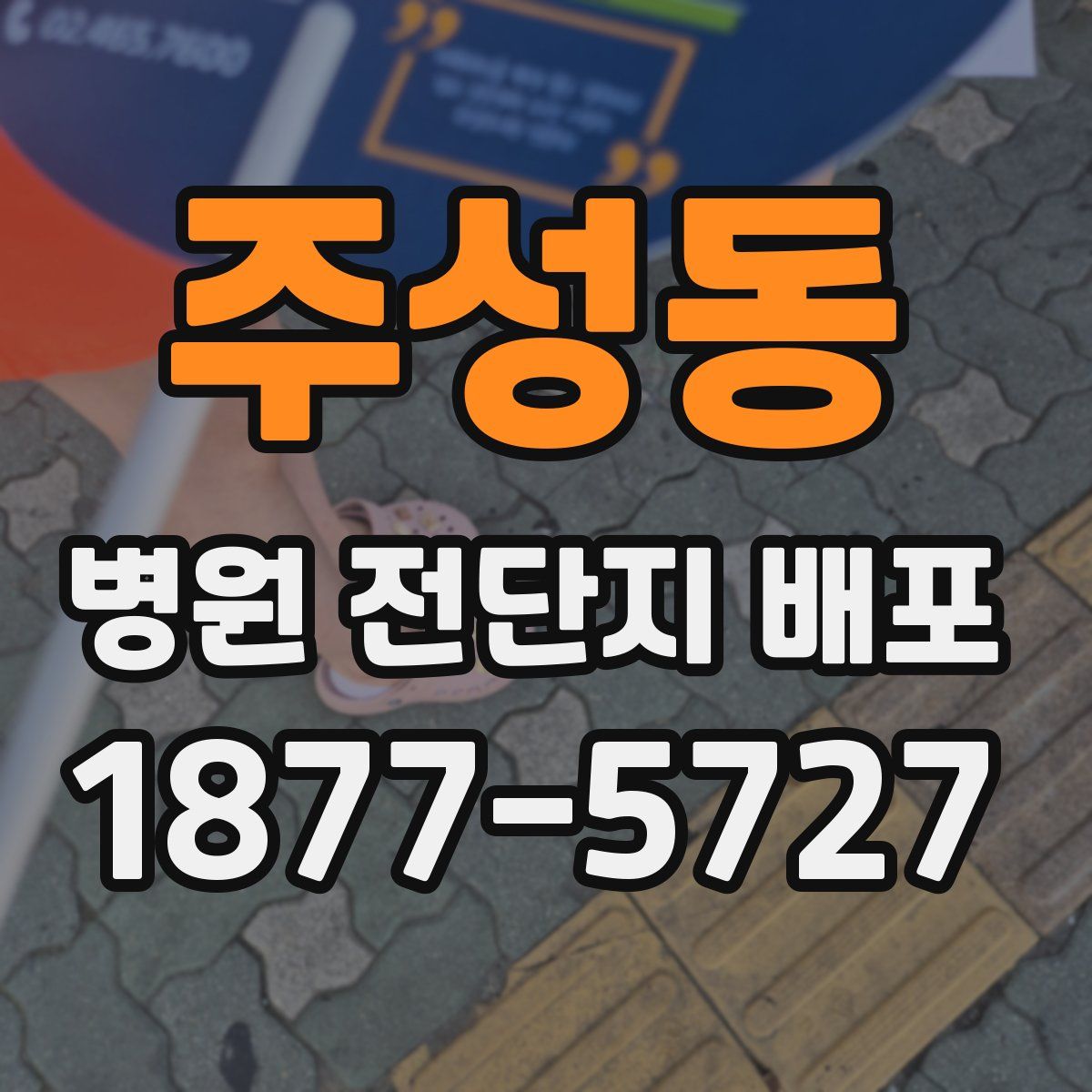 주성동 병원 전단지 배포