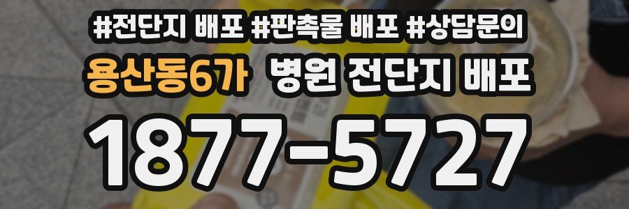 용산동6가 병원 전단지 배포