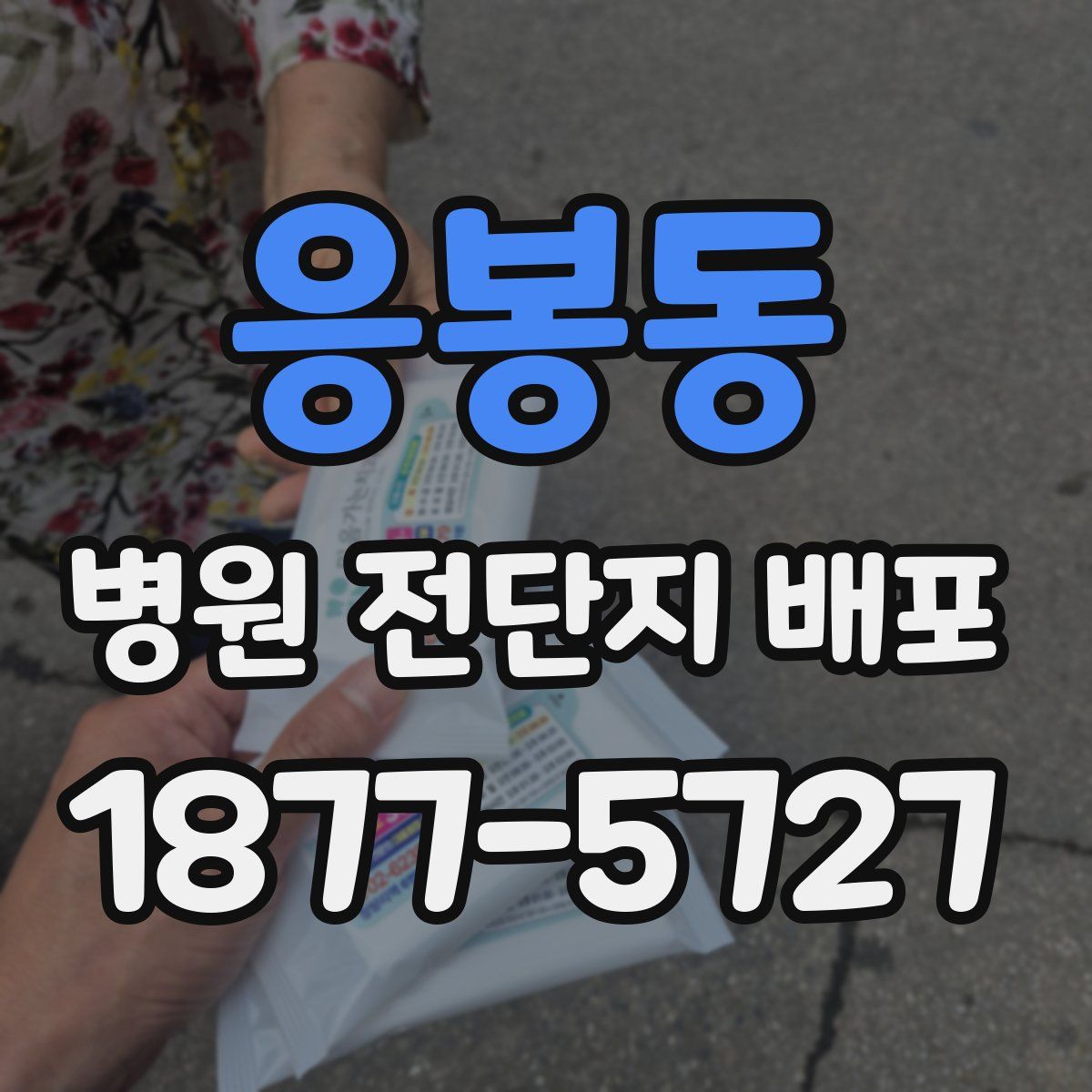 응봉동 병원 전단지 배포