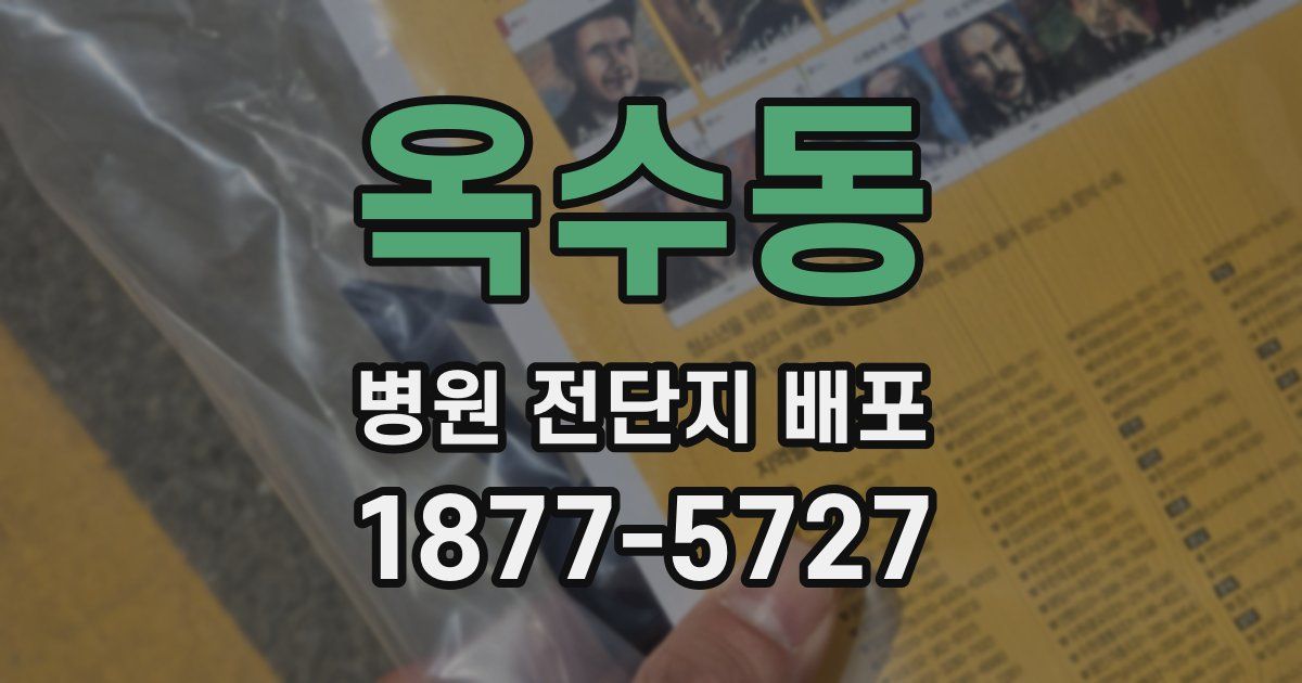 옥수동 병원 전단지 배포