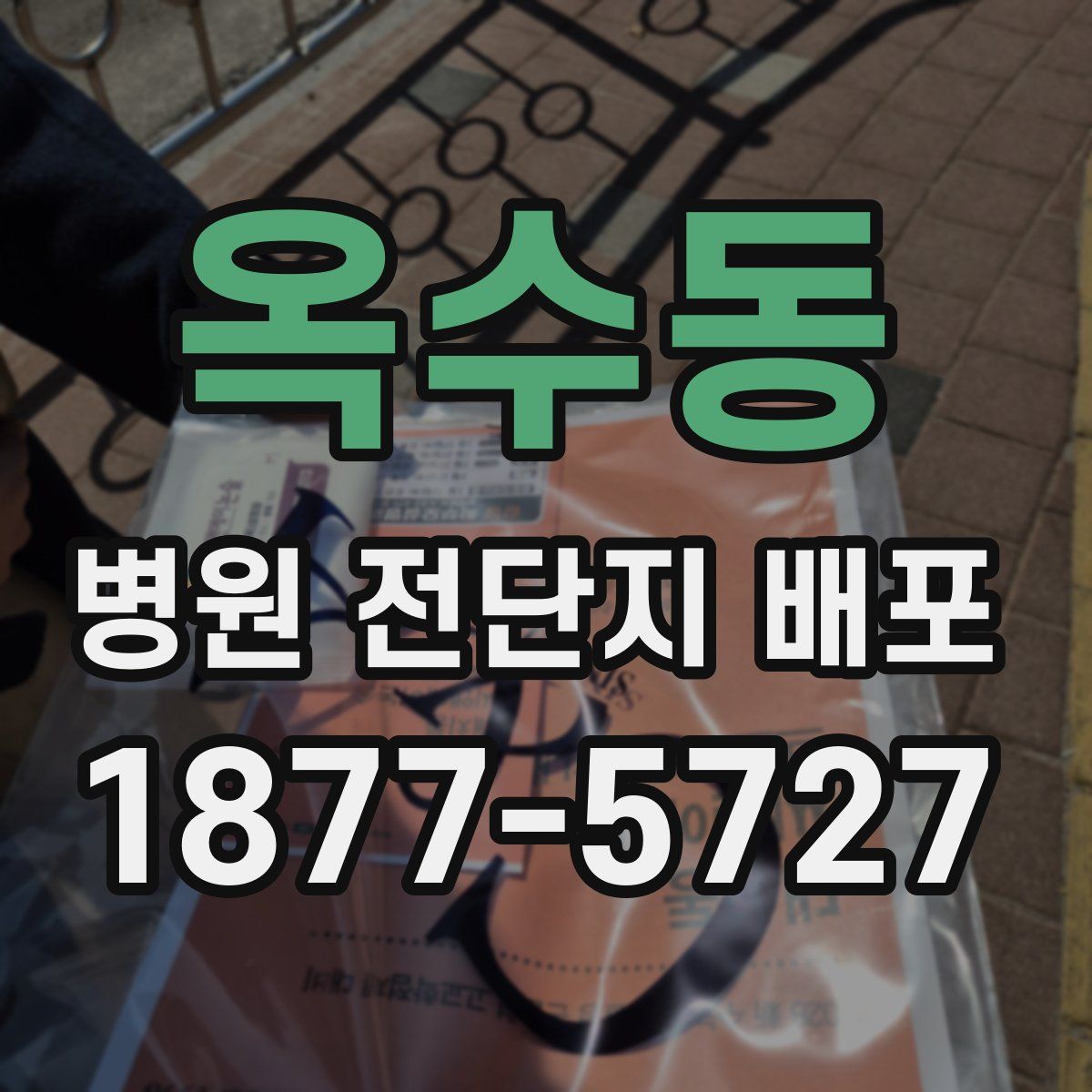 옥수동 병원 전단지 배포