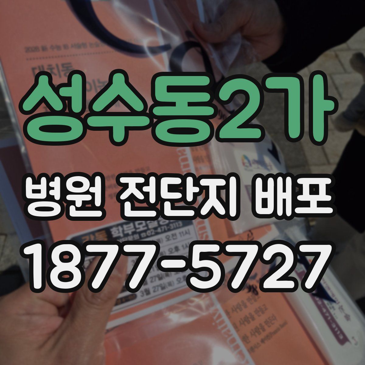 성수동2가 병원 전단지 배포