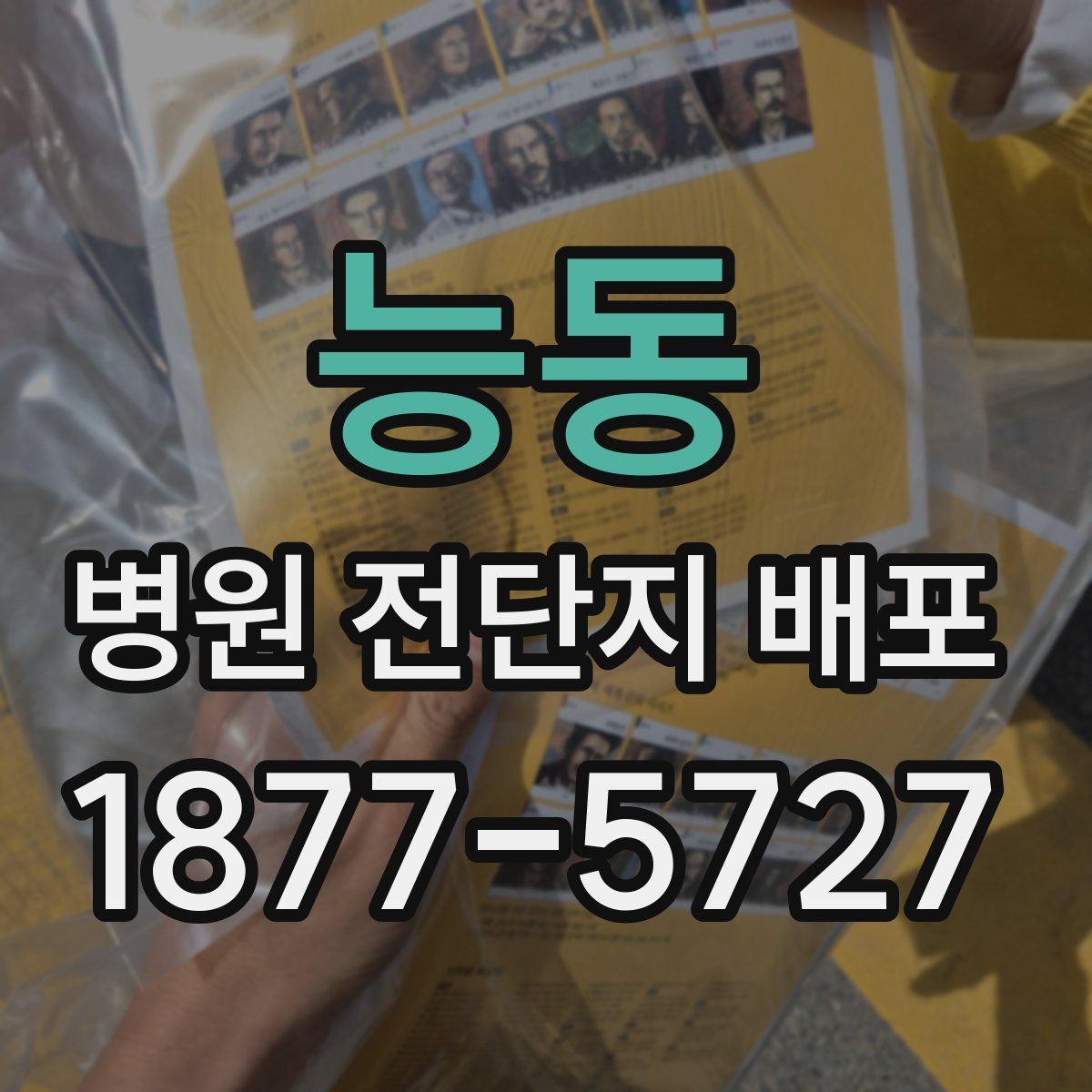 능동 병원 전단지 배포