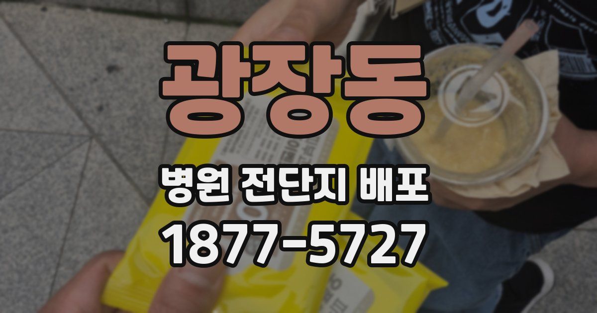광장동 병원 전단지 배포