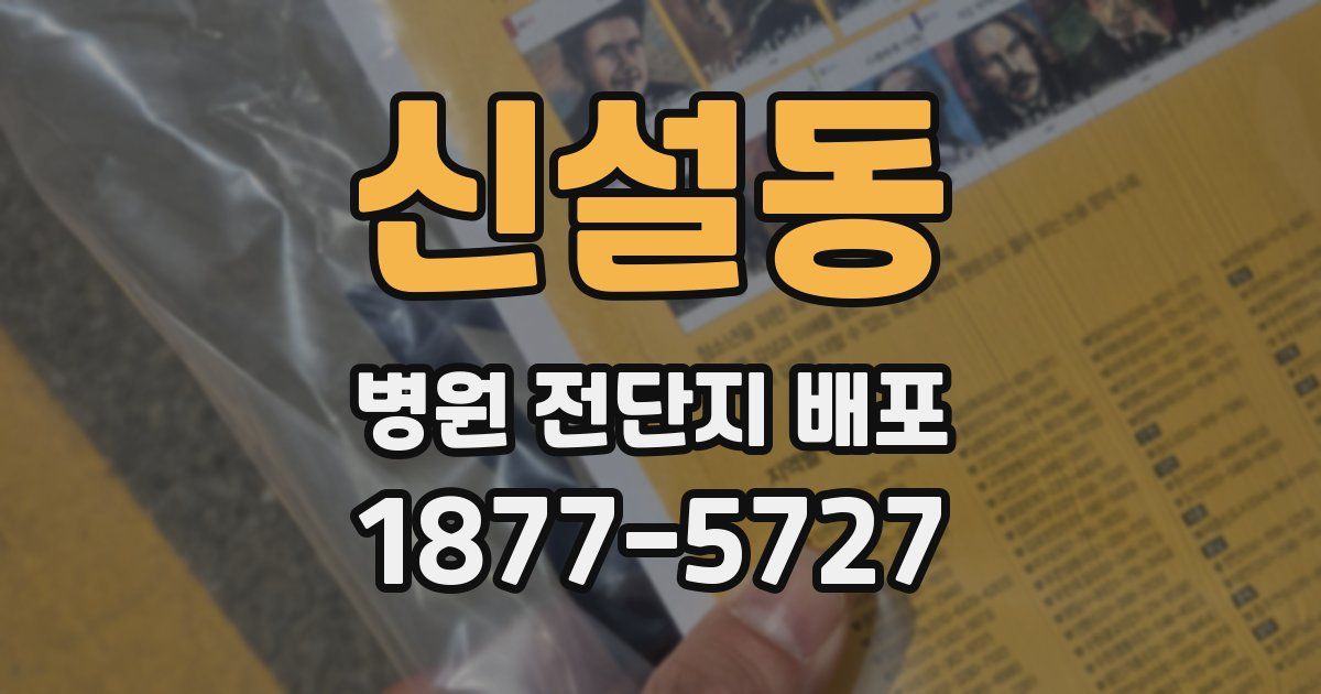 신설동 병원 전단지 배포
