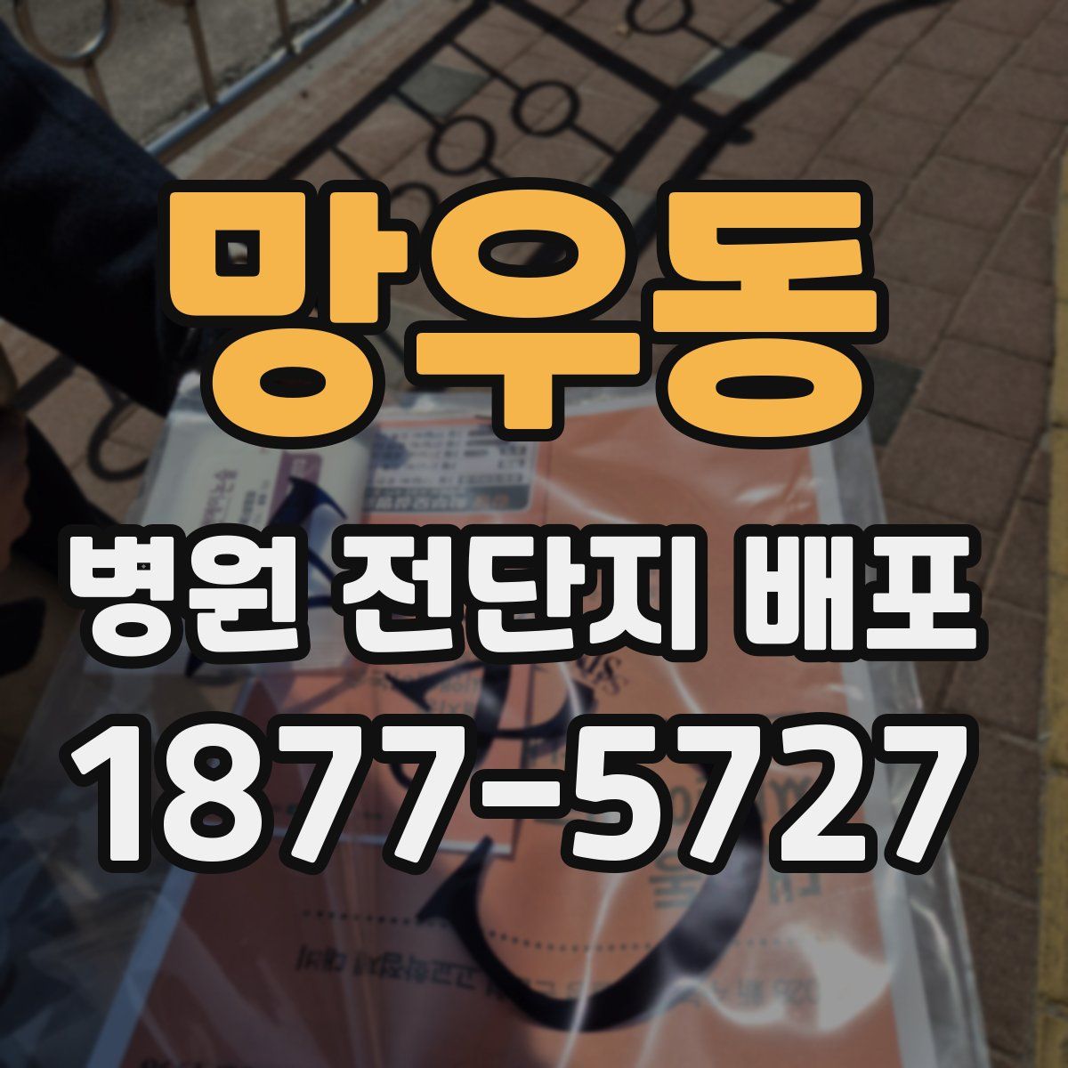 망우동 병원 전단지 배포