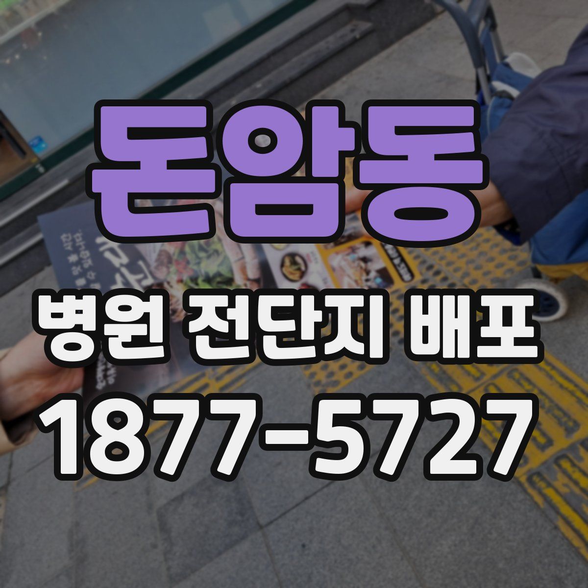 돈암동 병원 전단지 배포