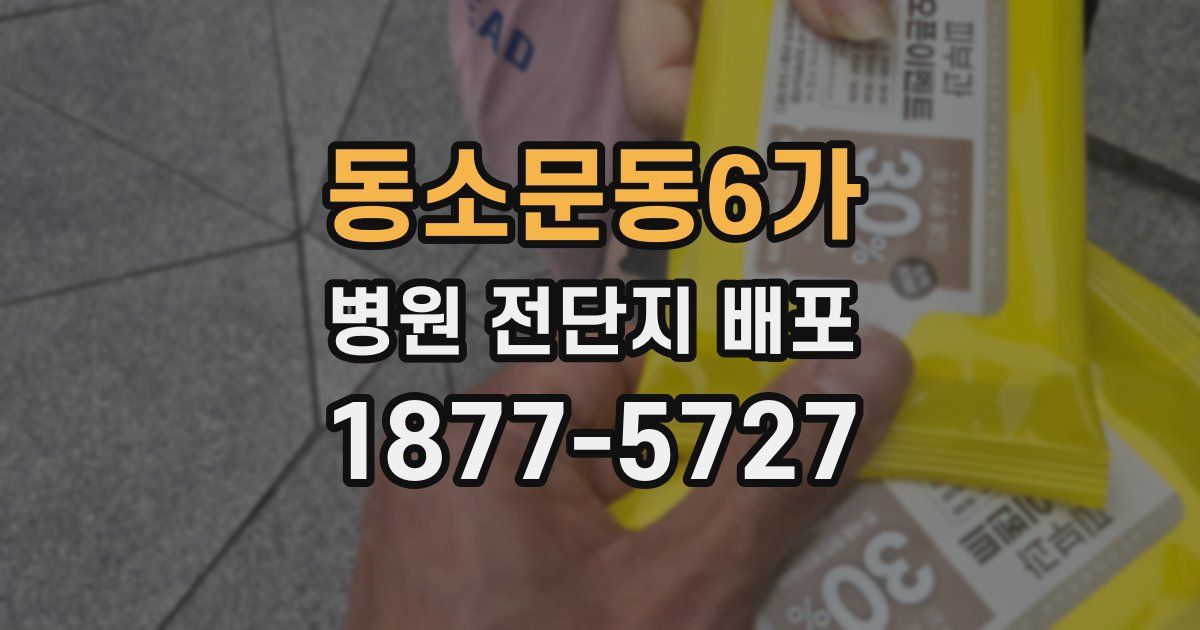 동소문동6가 병원 전단지 배포