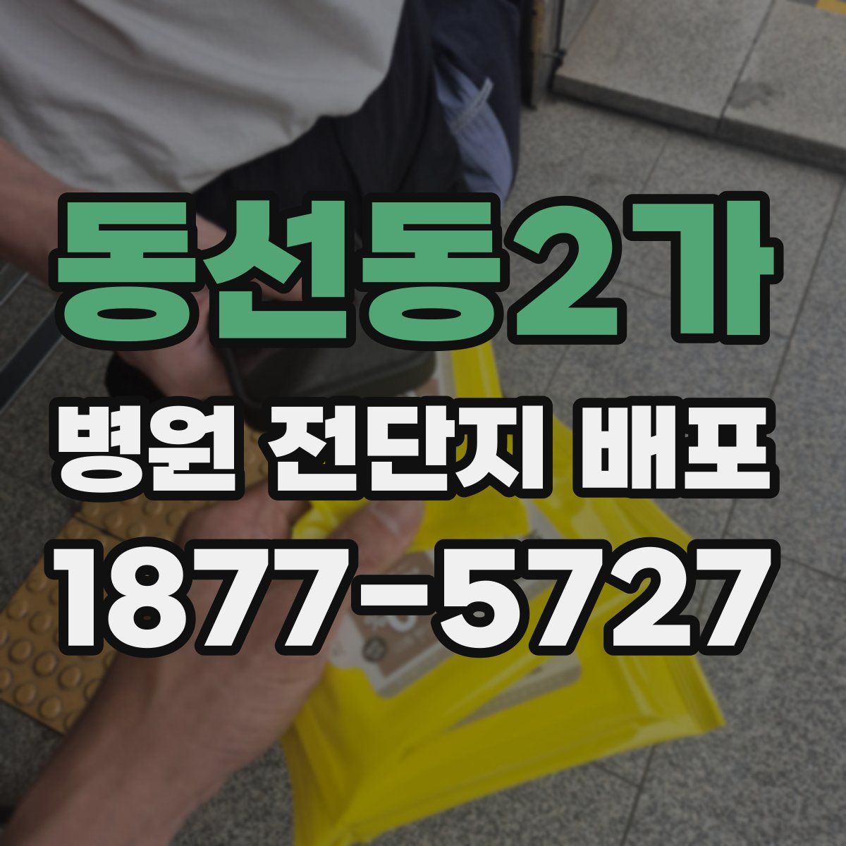 동선동2가 병원 전단지 배포