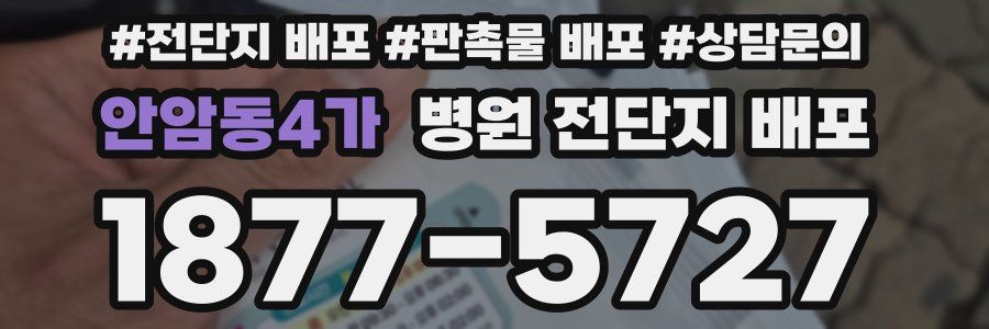 안암동4가 병원 전단지 배포