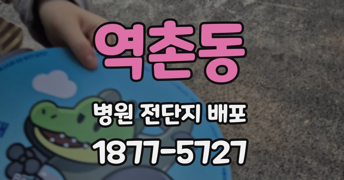 역촌동 병원 전단지 배포