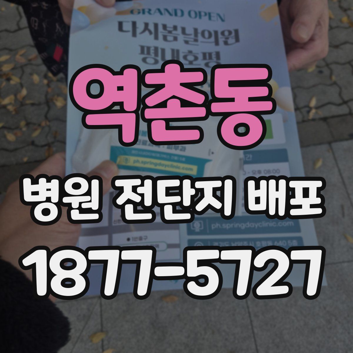 역촌동 병원 전단지 배포