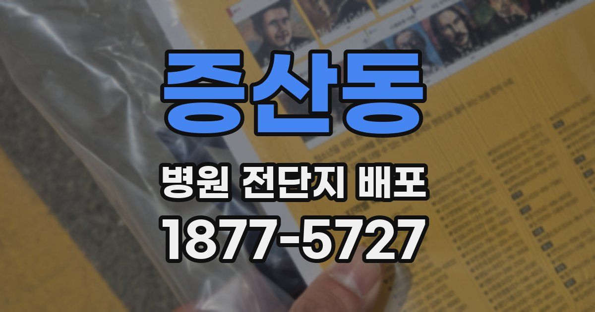 증산동 병원 전단지 배포