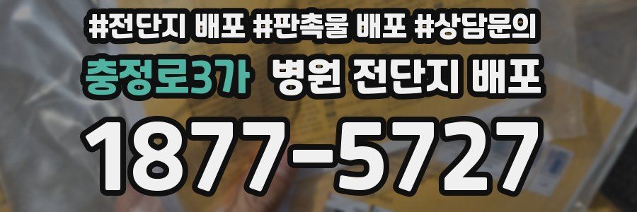 충정로3가 병원 전단지 배포