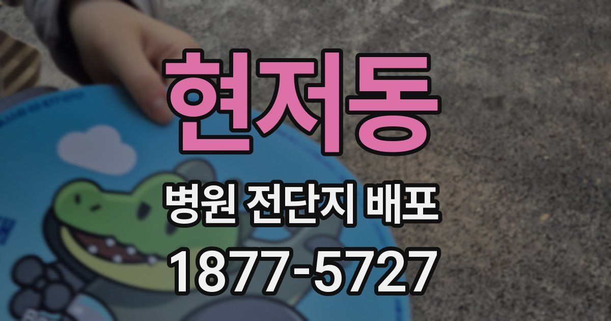 현저동 병원 전단지 배포