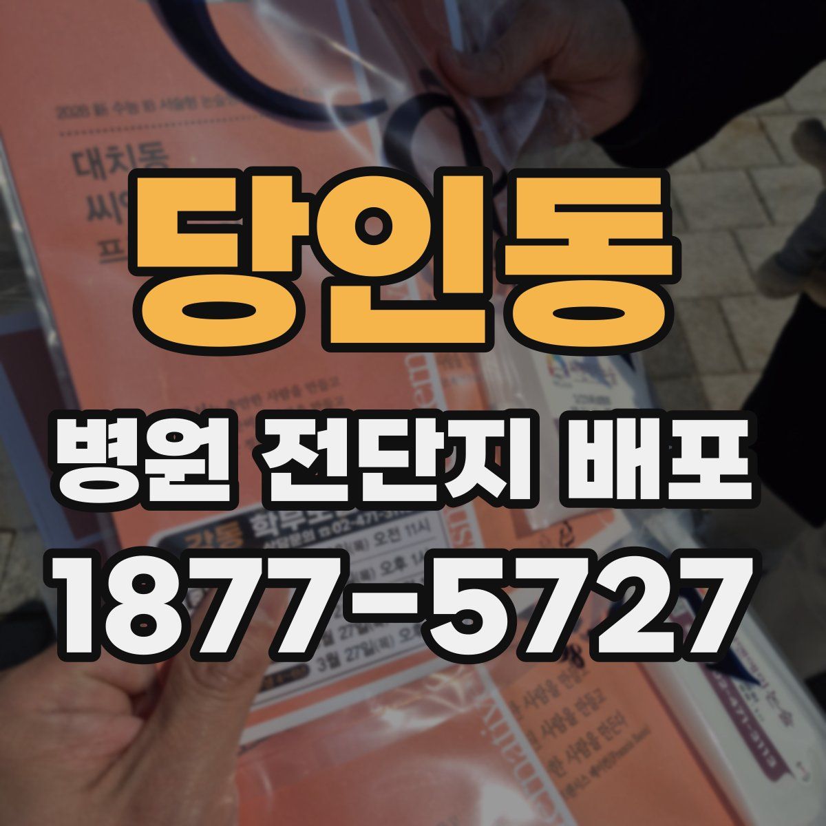 당인동 병원 전단지 배포