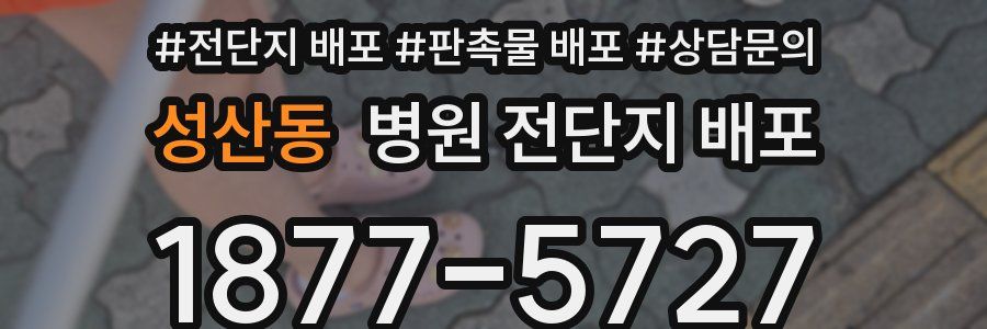 성산동 병원 전단지 배포