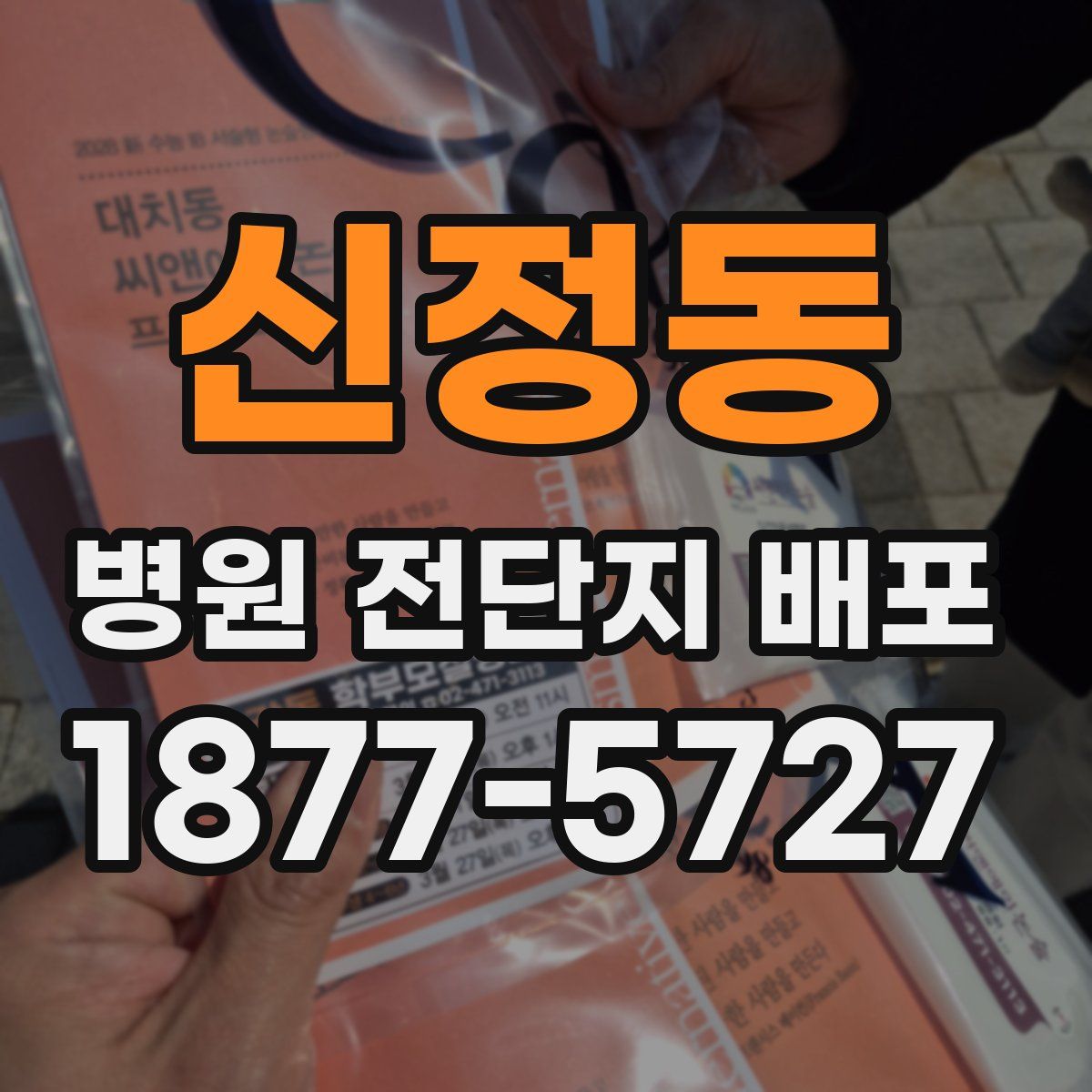 신정동 병원 전단지 배포