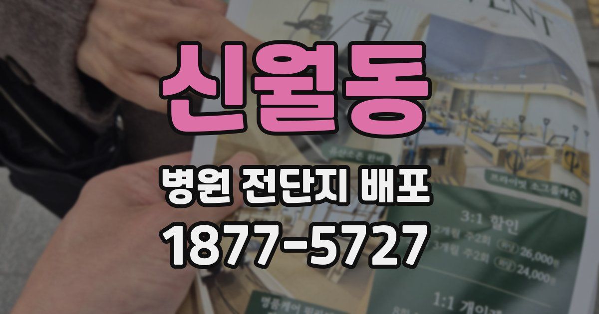 신월동 병원 전단지 배포