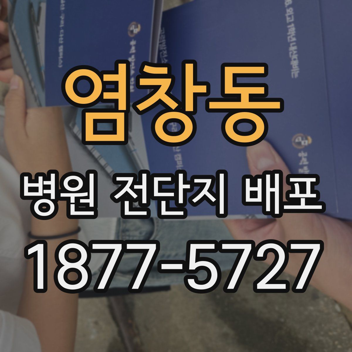 염창동 병원 전단지 배포