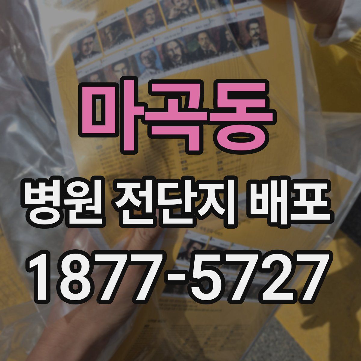마곡동 병원 전단지 배포