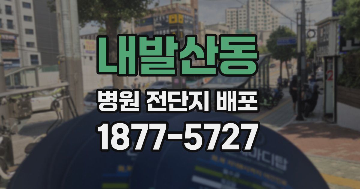 내발산동 병원 전단지 배포