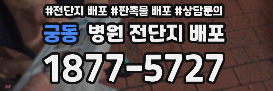 궁동 병원 전단지 배포