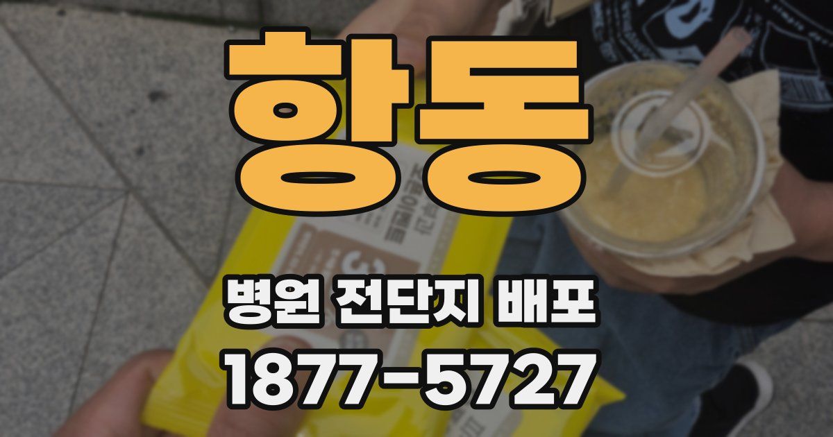 항동 병원 전단지 배포