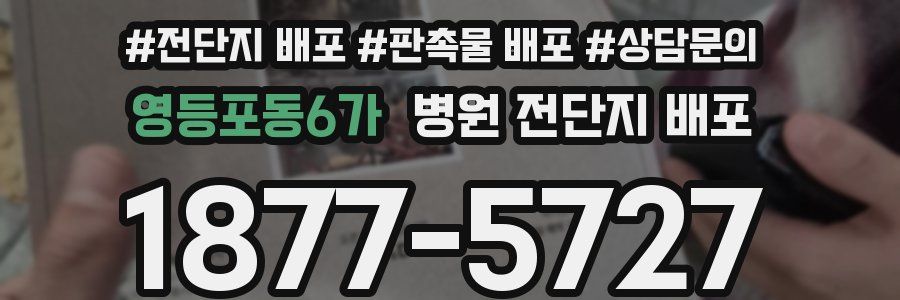영등포동6가 병원 전단지 배포
