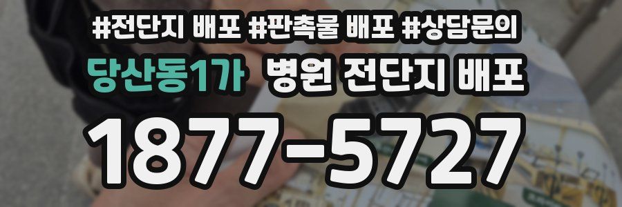 당산동1가 병원 전단지 배포