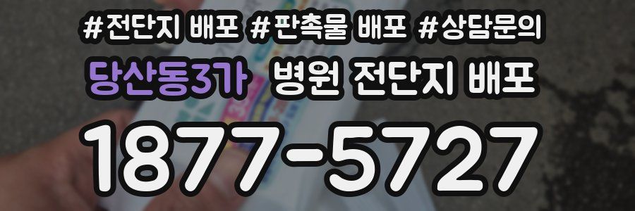 당산동3가 병원 전단지 배포