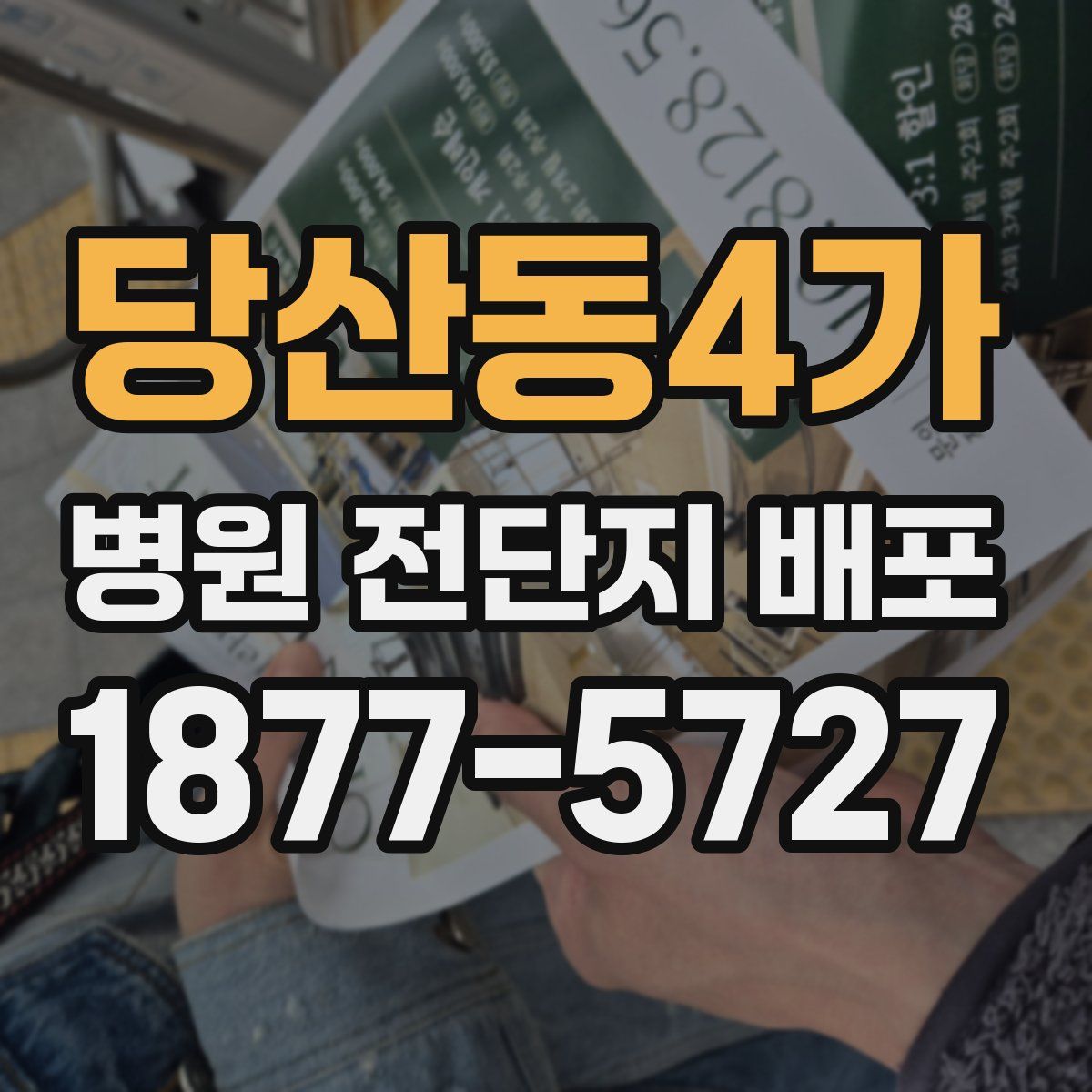 당산동4가 병원 전단지 배포