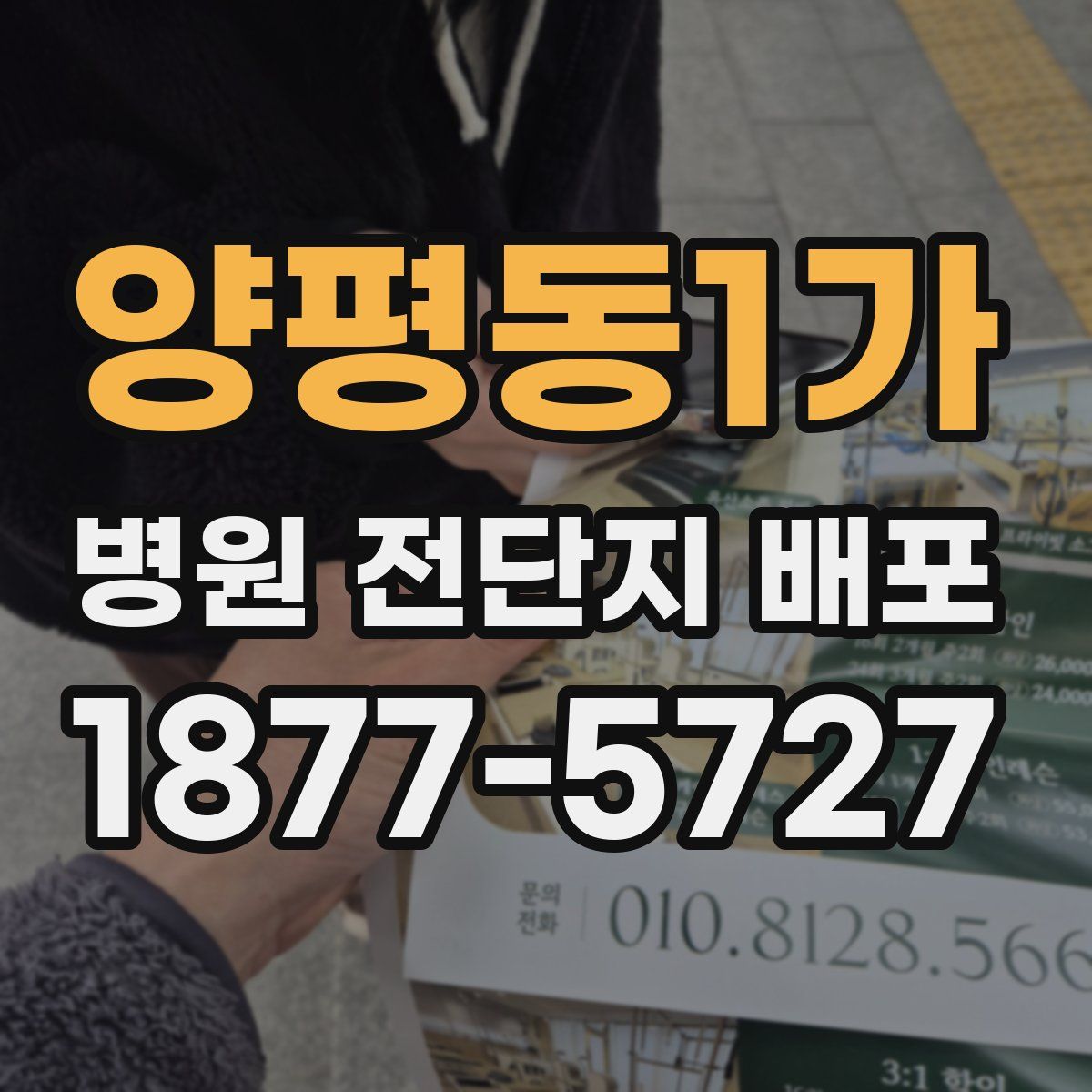 양평동1가 병원 전단지 배포