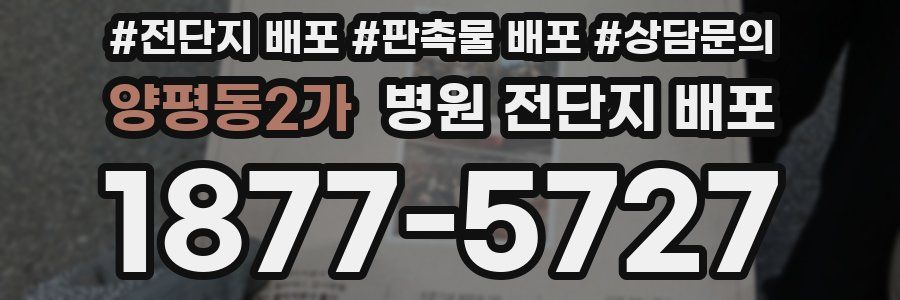 양평동2가 병원 전단지 배포