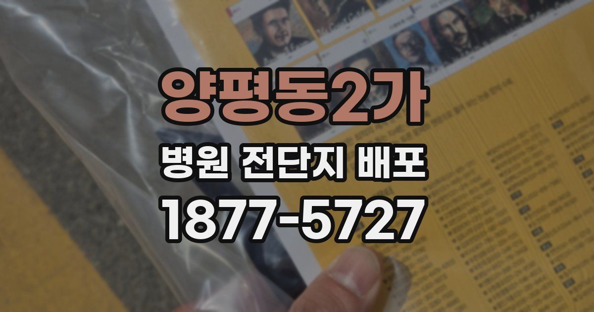 양평동2가 병원 전단지 배포
