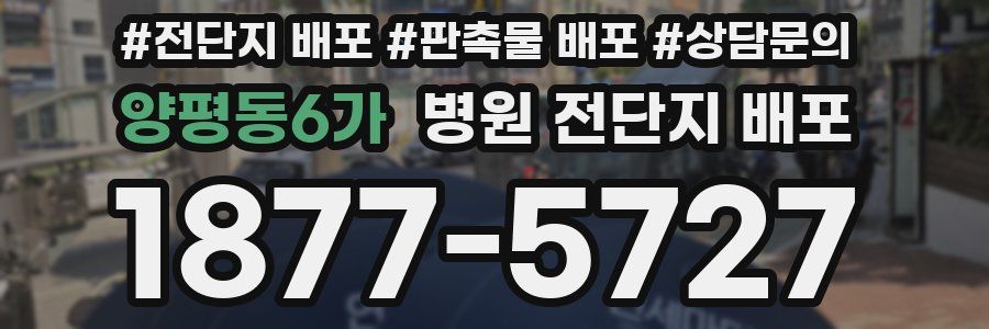 양평동6가 병원 전단지 배포