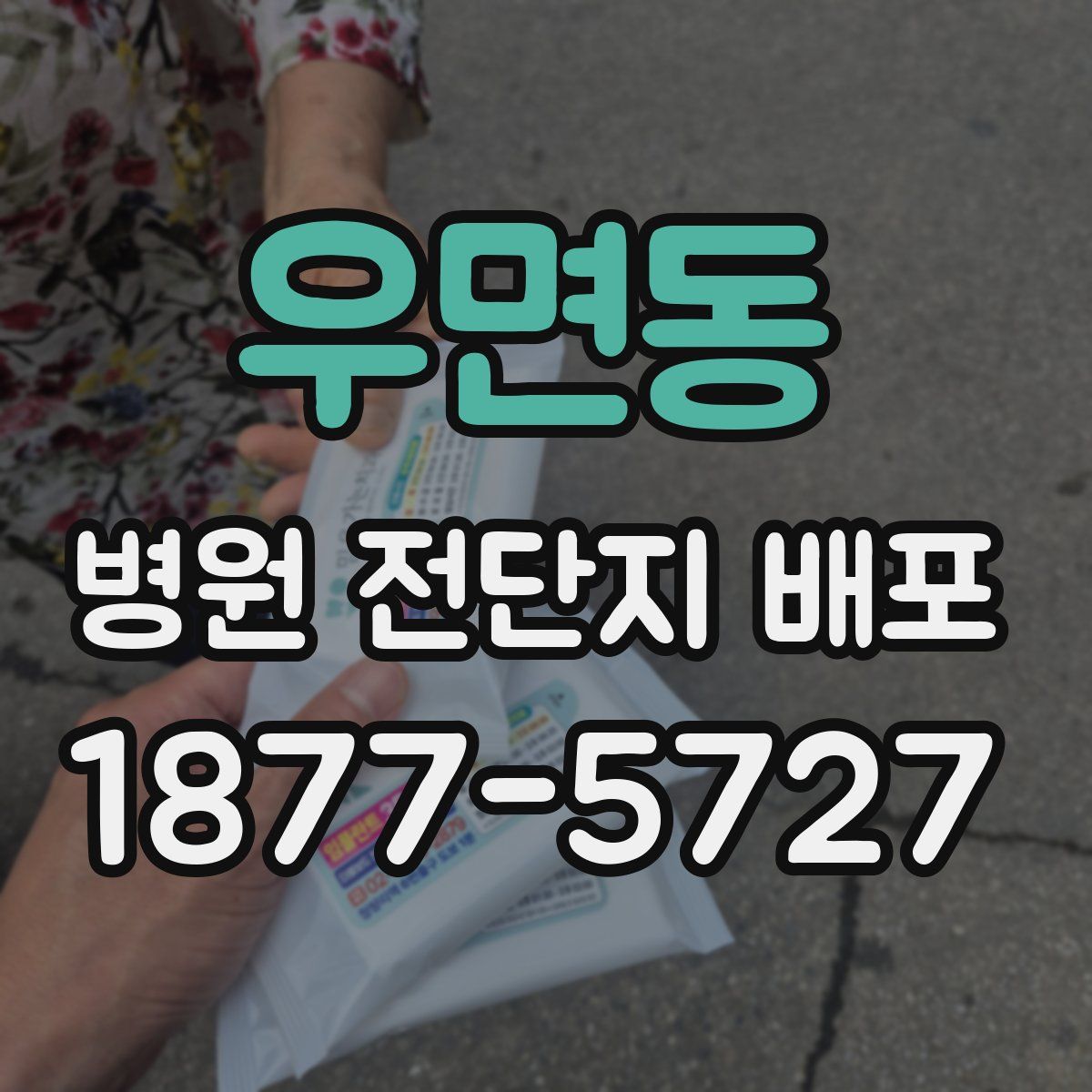 우면동 병원 전단지 배포