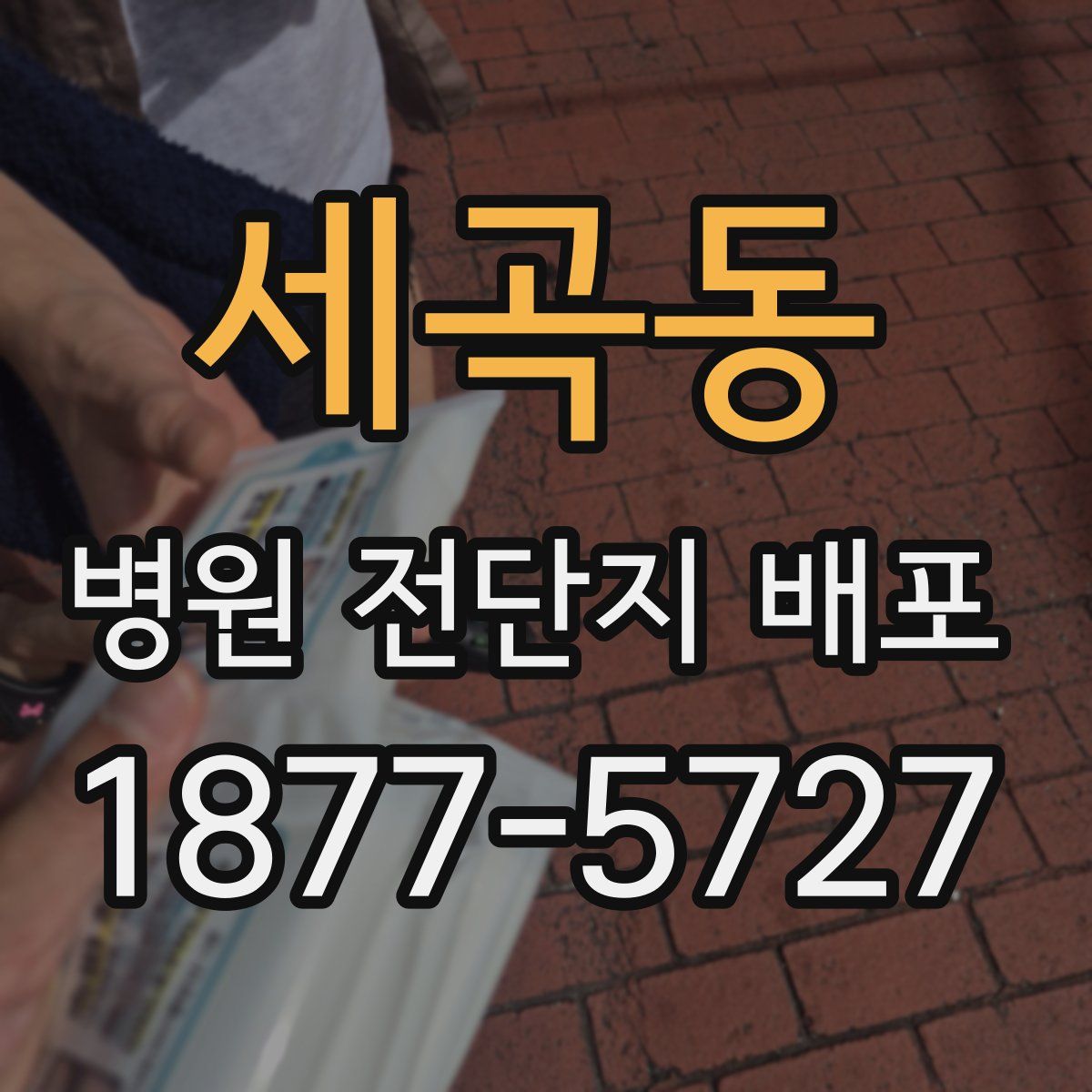 세곡동 병원 전단지 배포