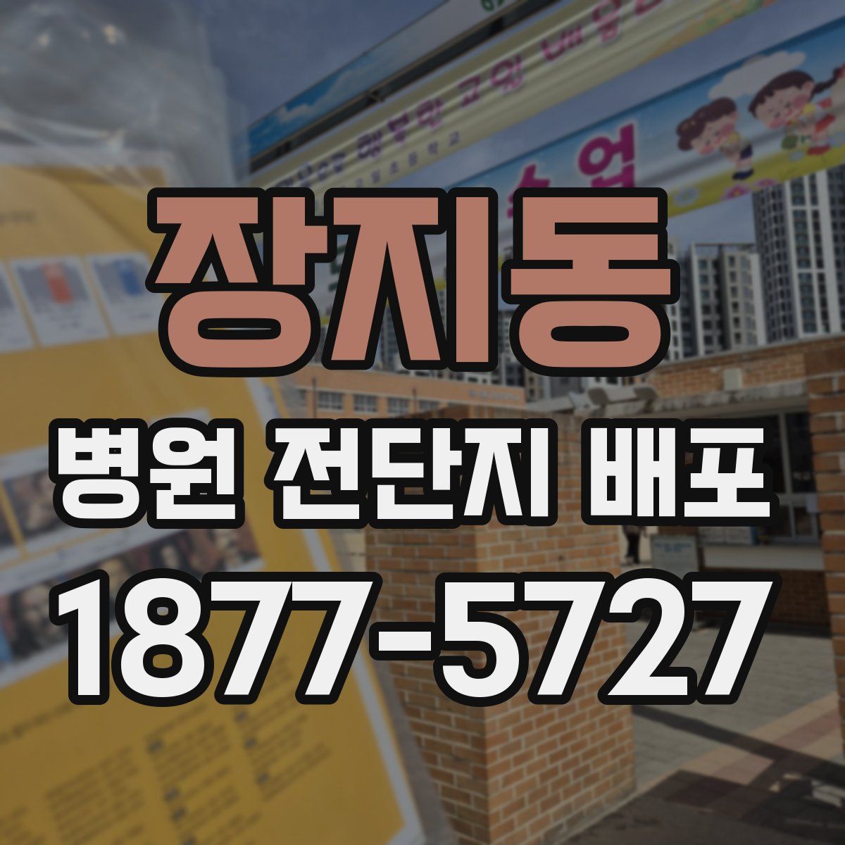 장지동 병원 전단지 배포